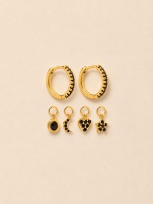 Kolczyki Black Charms