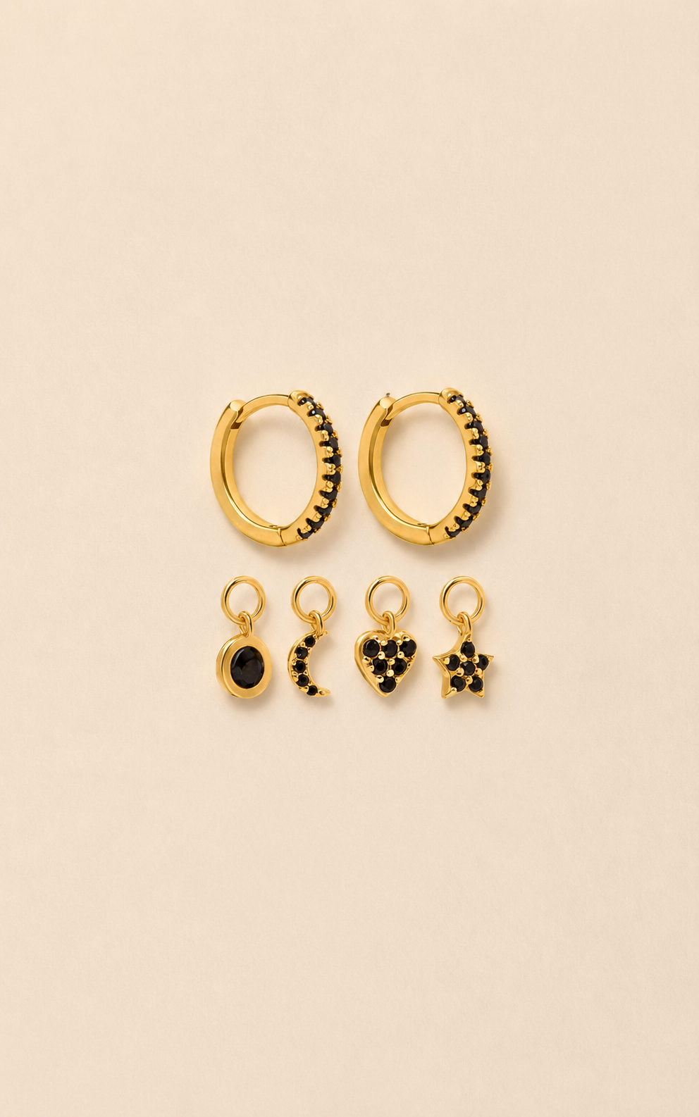 Kolczyki Black Charms