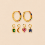 Kolczyki Multicolor Charms