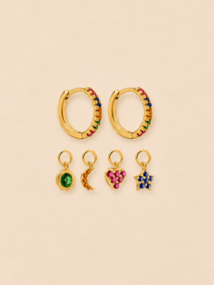 Kolczyki Multicolor Charms