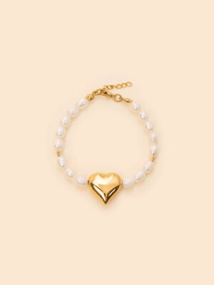 Bransoletka pearls&heart